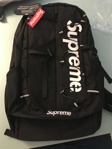 fake supreme backpack red